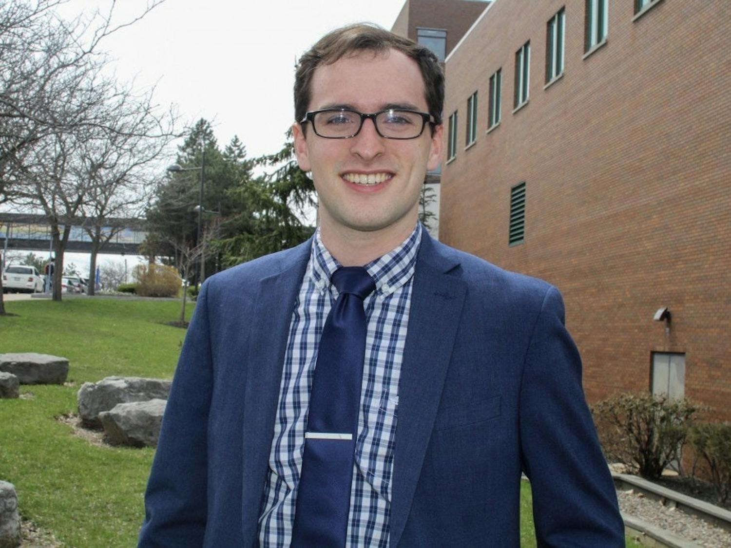 Mike Brown, senior political science and computer science major, will speak at the second arts and science commencement ceremony next week.