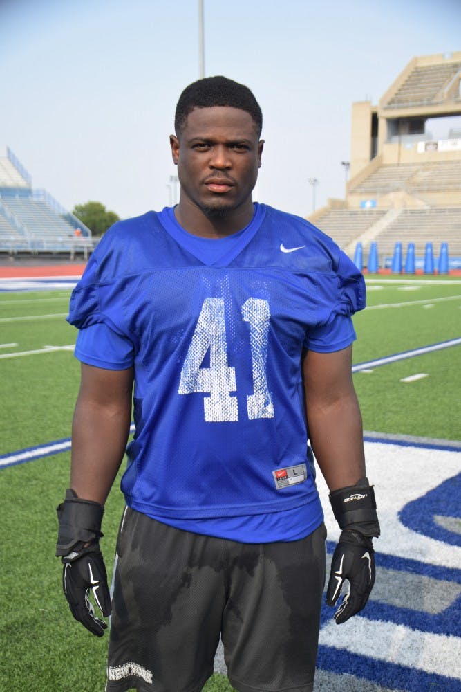Solomon&nbsp;Jackson poses for a photo during a Bulls' practice in August of 2015. Jackson passed away Monday evening -&nbsp;one week after suffering a medical emergency at team practice.&nbsp;