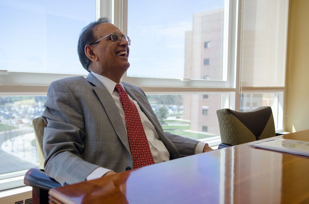 <p>President Satish Tripathi sat down with <em>Spectrum</em> EIC Sara DiNatale last week to talk about some of the bigger topics facing UB.</p>
