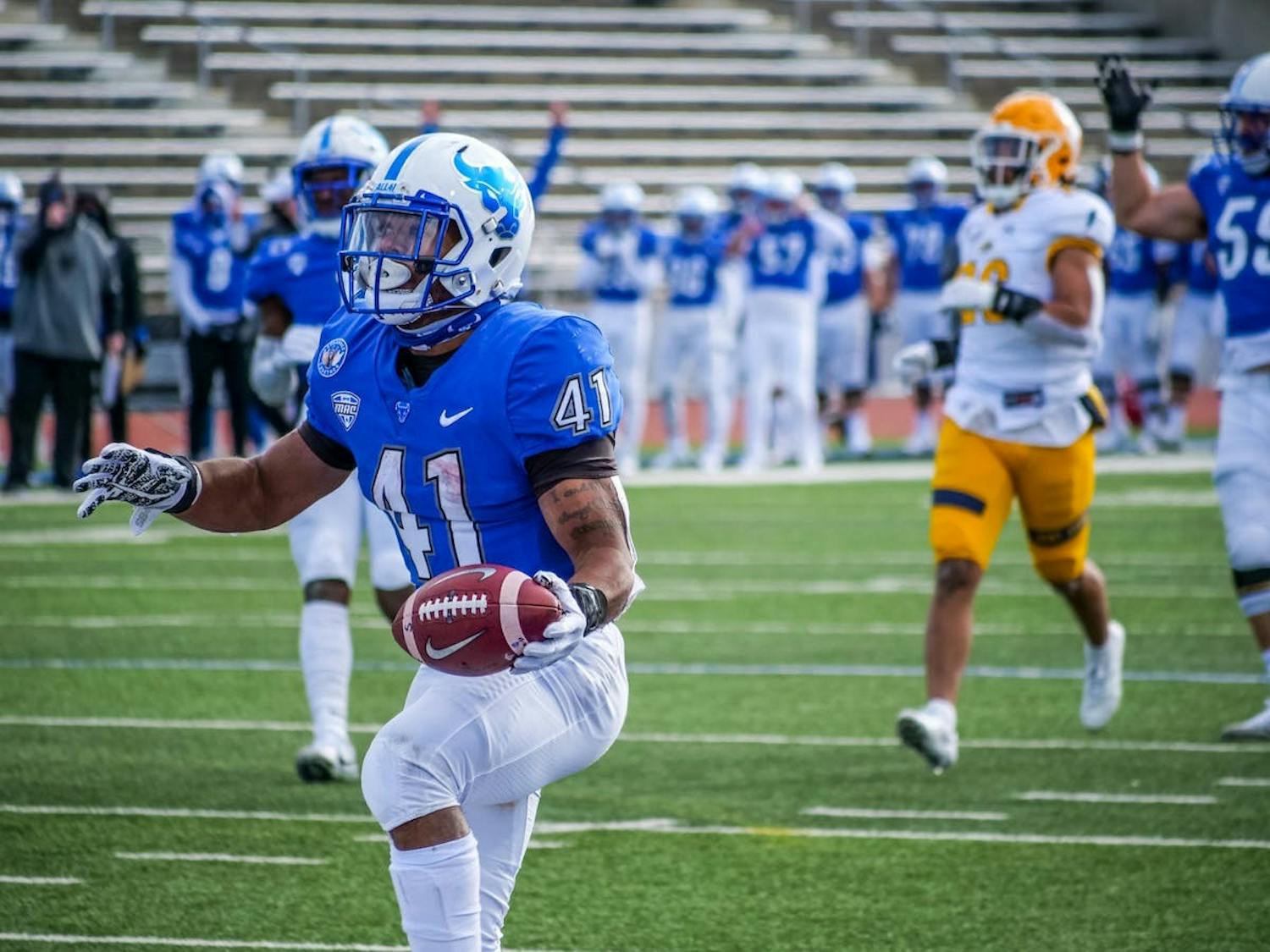 After entering the NFL as an undrafted free agent out of UB, Jaret Patterson will look to find a new NFL home.