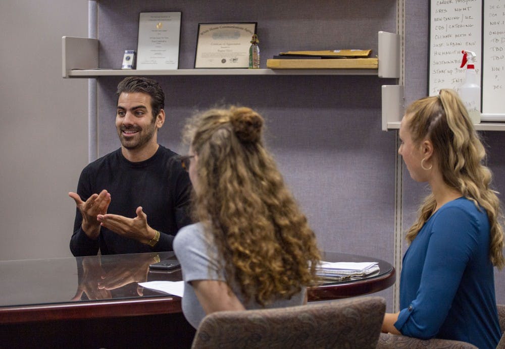 <p>Nyle Dimarco speaks With <em>Spectrum</em> editors on Wednesday evening.&nbsp;</p>