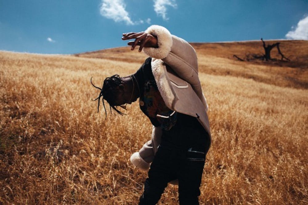 <p>Promo shot for Travis Scott's <em>Rodeo </em>album. Travis Scott will headline UB's Fall Fest on Sept. 10.</p>