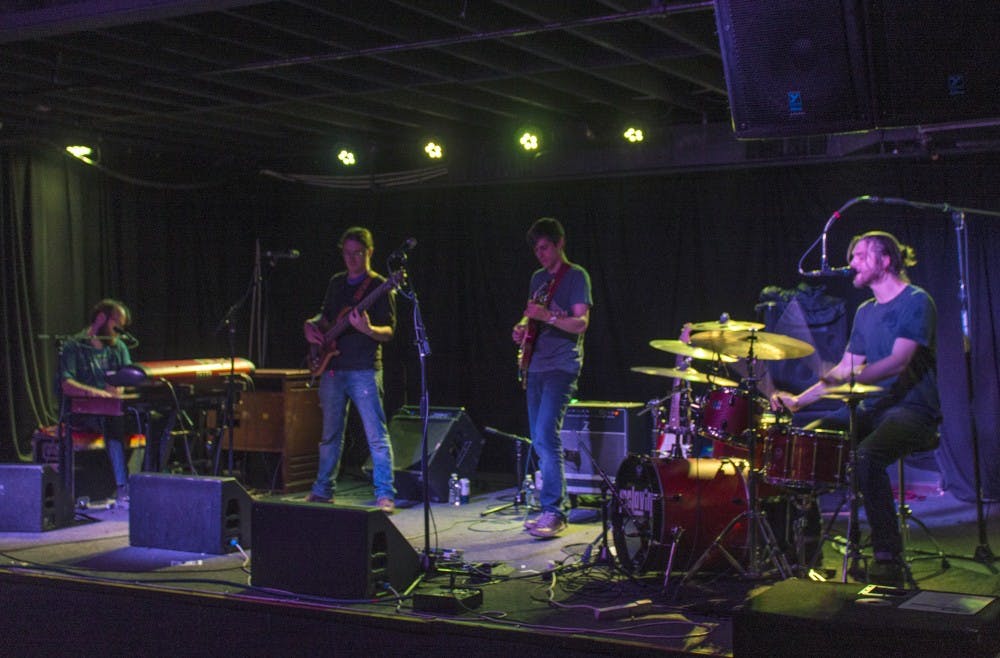 <p>The McLovins played in Buffalo on Saturday night on the second floor of the Waiting Room. The rock band showed off their softer side with a night full of soul and funk songs - with keyboard, drum and guitar solos abound.</p>