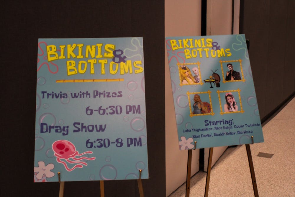 "Spongebob Squarepants" themed drag show for UB Pride Week.