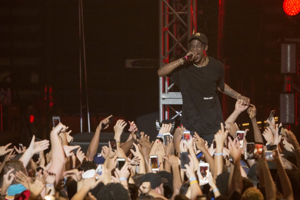 <p>Travis Scott headlines Fall Fest 2016 inside of Alumni Arena. Although many students were unhappy with the admission process, others thought Scott saved the show.&nbsp;</p>