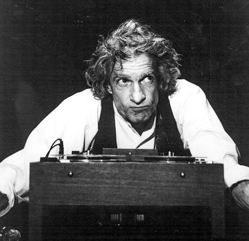 Longtime Professor Gerald Finnegan acts in the one-man show, “Krapp’s Last Tape” at Irish Classical Theatre Company in the early ‘90s. Former students and faculty remember the late theatre professor.