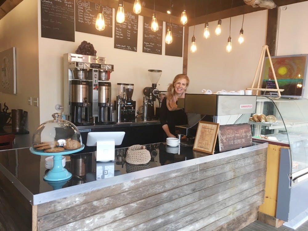 <p>Angela Kunz (pictured) opened Grateful Grind Coffee with her husband in early March. The coffee shop is located in the University Heights on&nbsp;Main Street.</p>