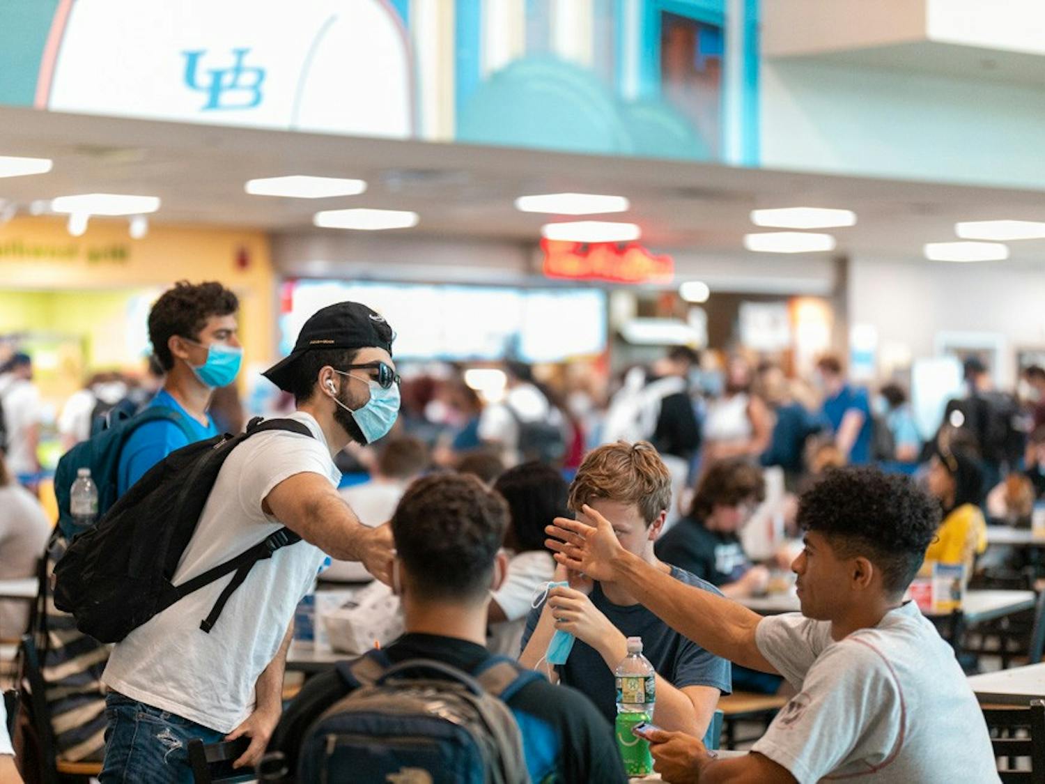 UB will not require masks to be worn on campus beginning March 5.