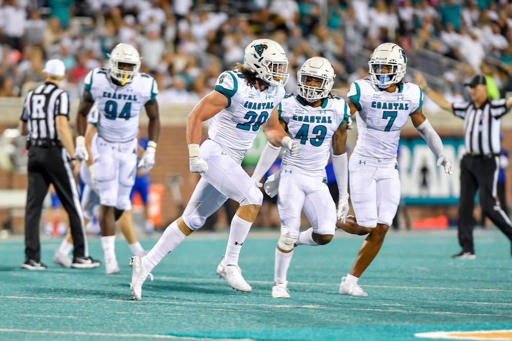 <p>The Chanticleers are 14-point favorites entering Saturday’s matchup against UB. &nbsp;</p>