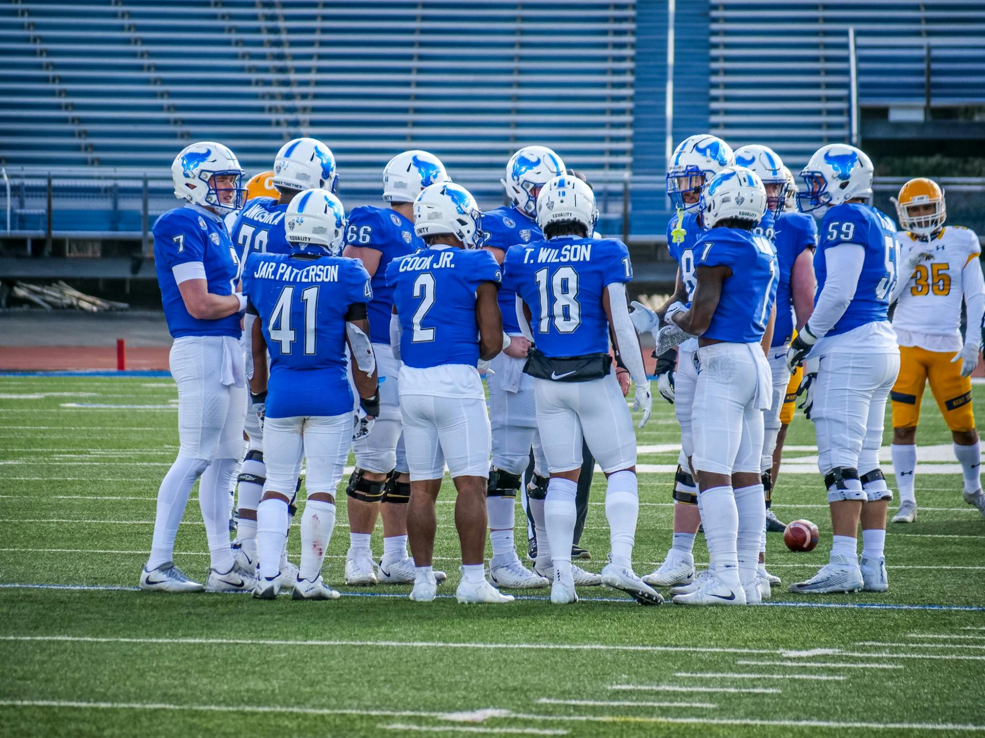 UB head coach Maurice Linguist said Tuesday that more than 90% of his team is vaccinated against COVID-19.