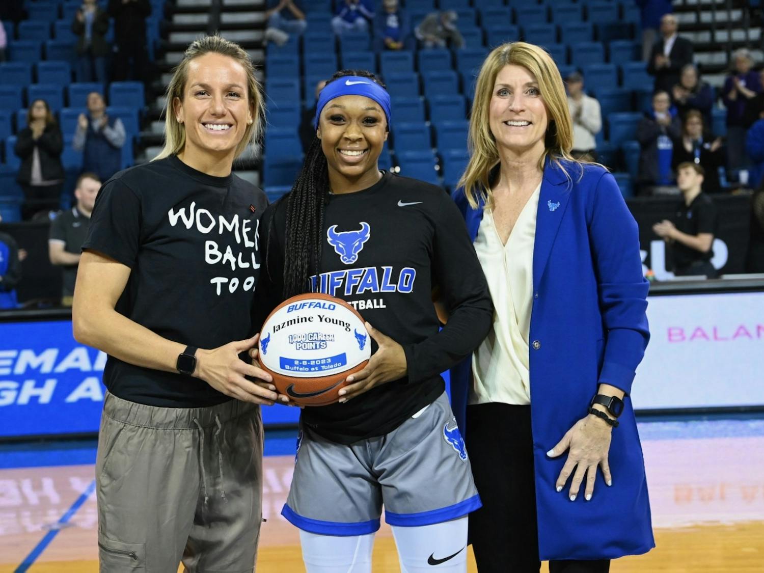 Fifth-year guard Jazmine Young scored her 1,000th career point on Feb. 8.&nbsp;