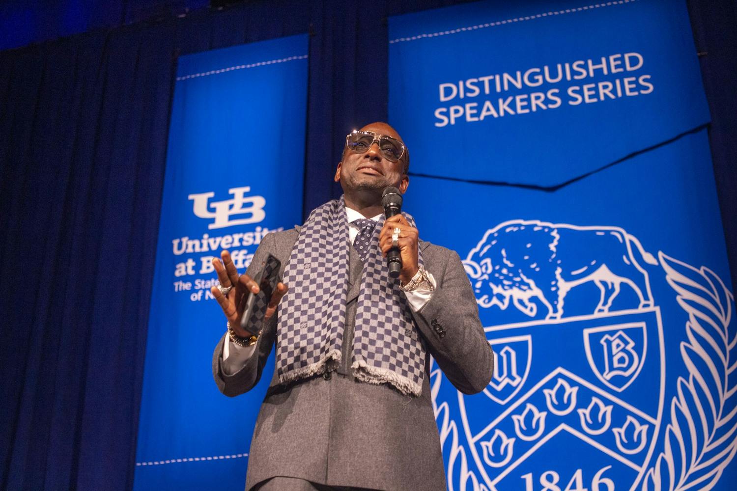 UB Distinguished speaker, Yusef Salaam shares his experiences as a criminal justice advocate and member of Central Park Five.
