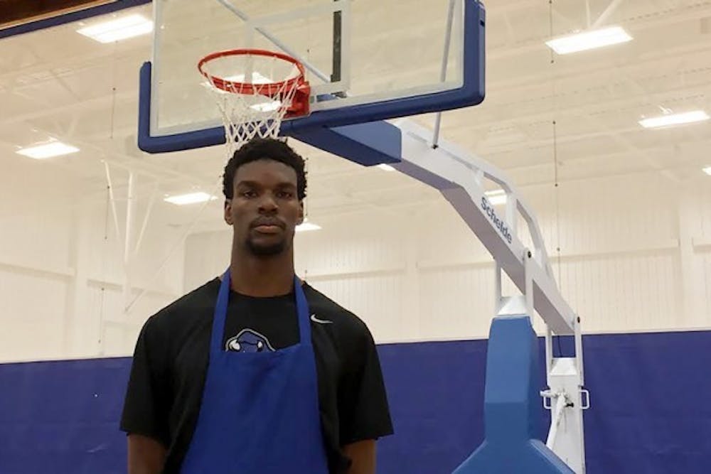 Senior forward Xavier Ford learned to cook at the age of 12 when he was told
by his grandmother he had to learn how to cook. Now, it&rsquo;s a lifelong passion.
Jordan Oscar, The Spectrum 