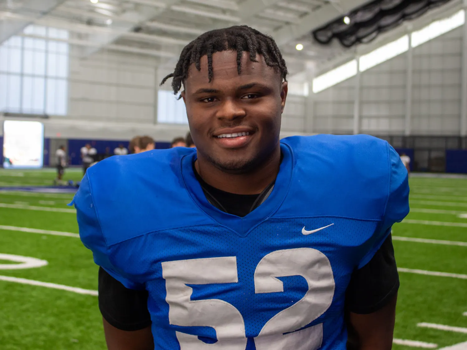 Senior defensive end Ledarius Mack has 4 sacks and 2 forced fumbles on the season so far, earning his reputation as a top pass rusher.