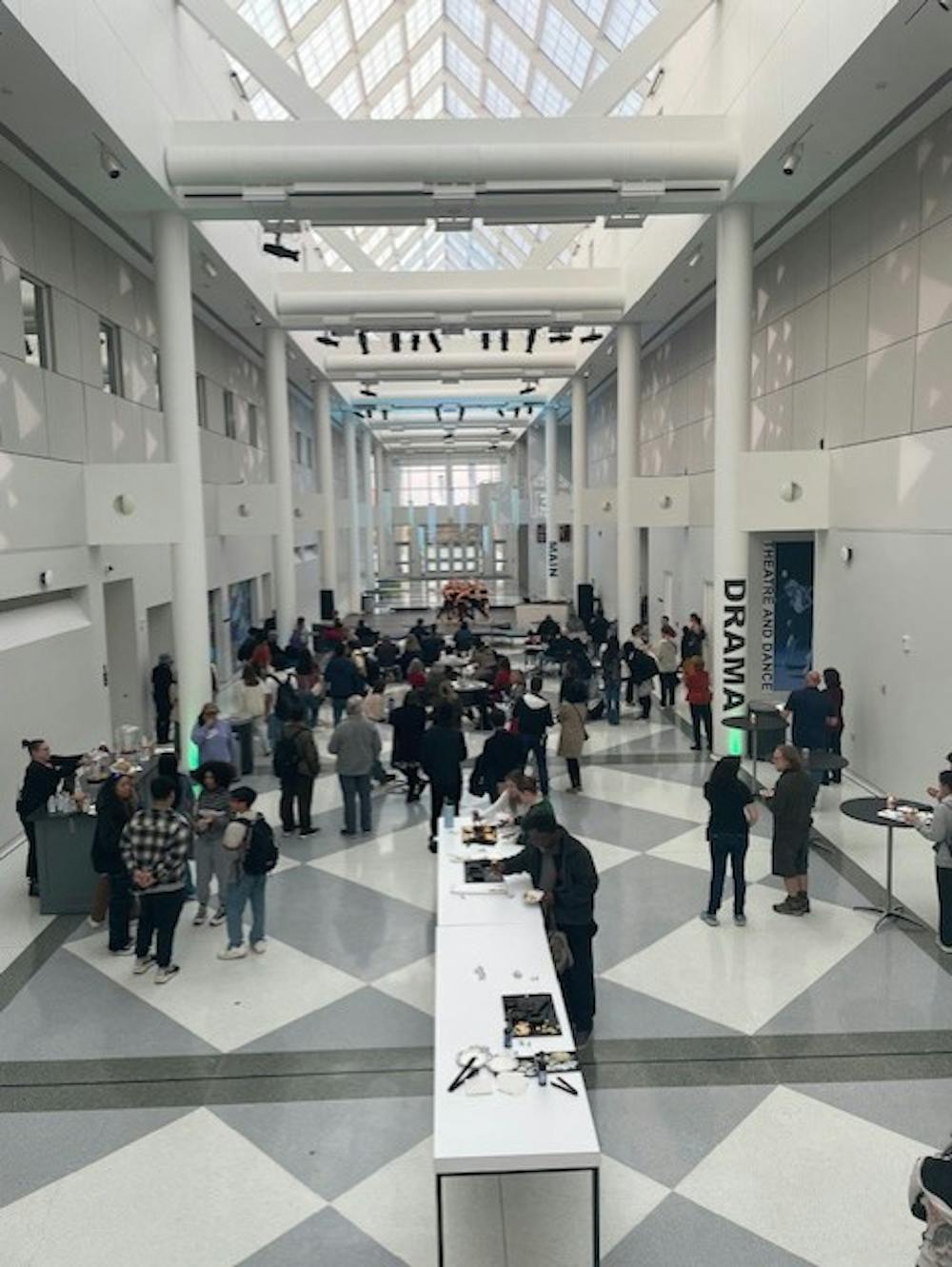 A view of the CFA's Art in the Open from the second floor.