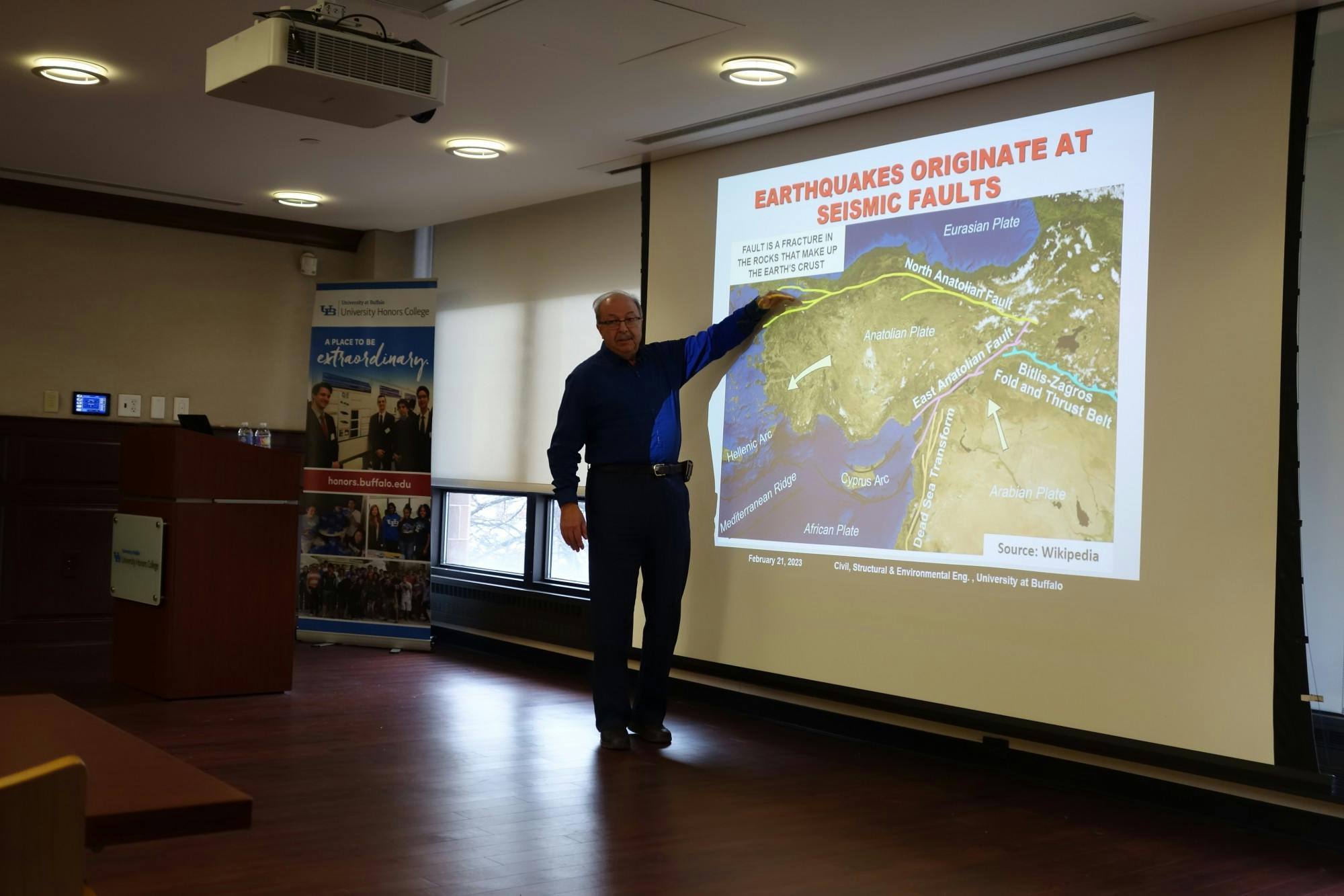 On Feb. 21, the University Honors College held a panel discussion and Q&amp;A on the earthquake to help members of the UB community better understand the disaster.