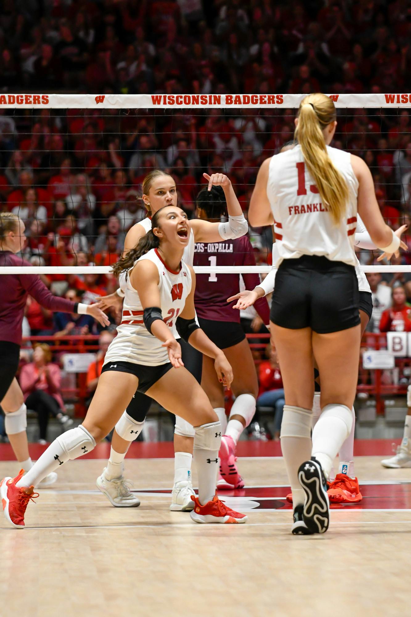 PHOTOS: Texas A&M Falls to Wisconsin in Clean Sweep, 3-0