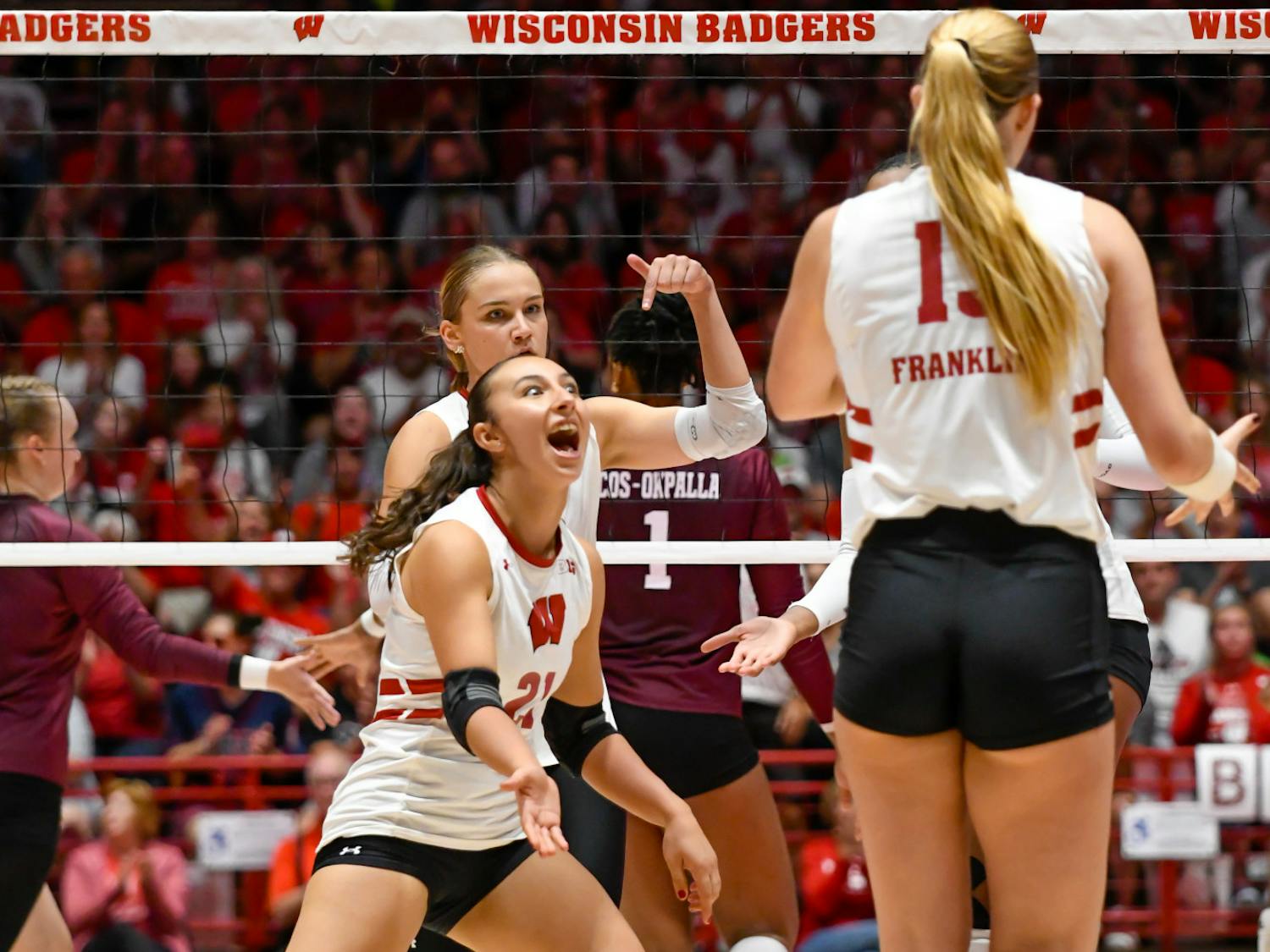 PHOTOS: Texas A&M Falls to Wisconsin in Clean Sweep, 3-0