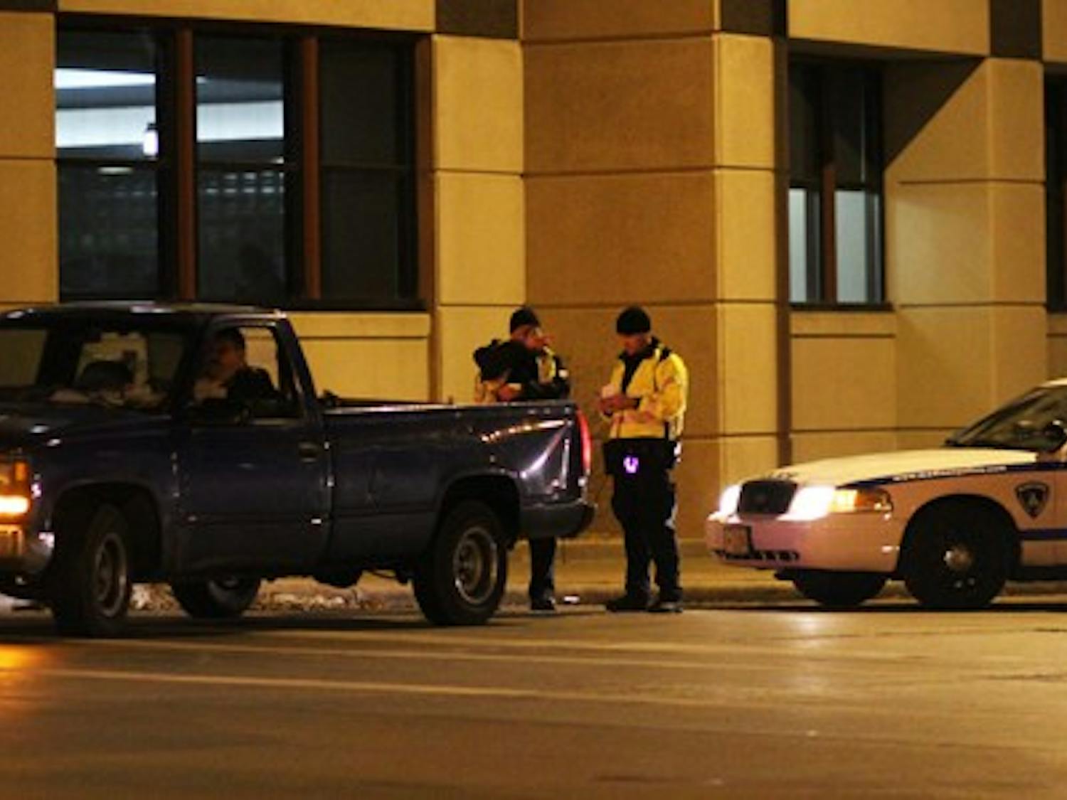 Pedestrian hit by car 01282013