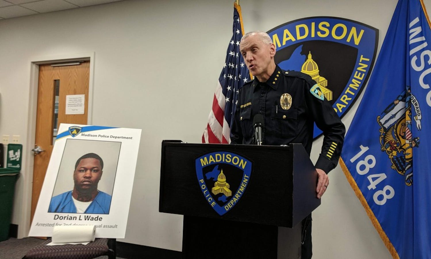 Madison police arrested a suspect Thursday connected with a sexual assault that occurred near Tenney Park earlier this month.&nbsp;