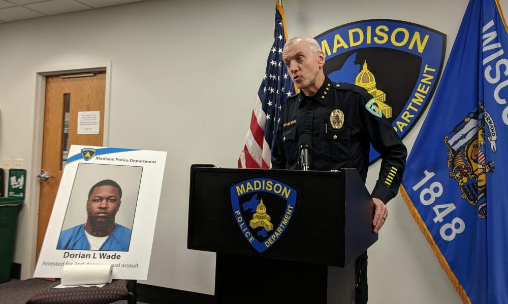 Madison police arrested a suspect Thursday connected with a sexual assault that occurred near Tenney Park earlier this month.&nbsp;