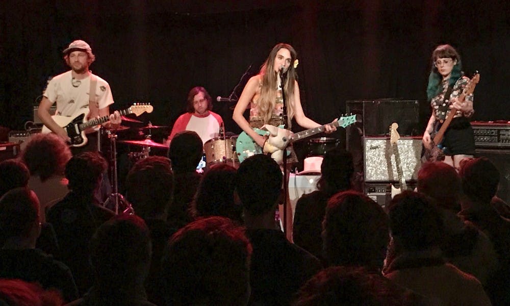 Speedy Ortiz performs gritty, indie rock to a subdued audience last Tuesday at High Noon Saloon.