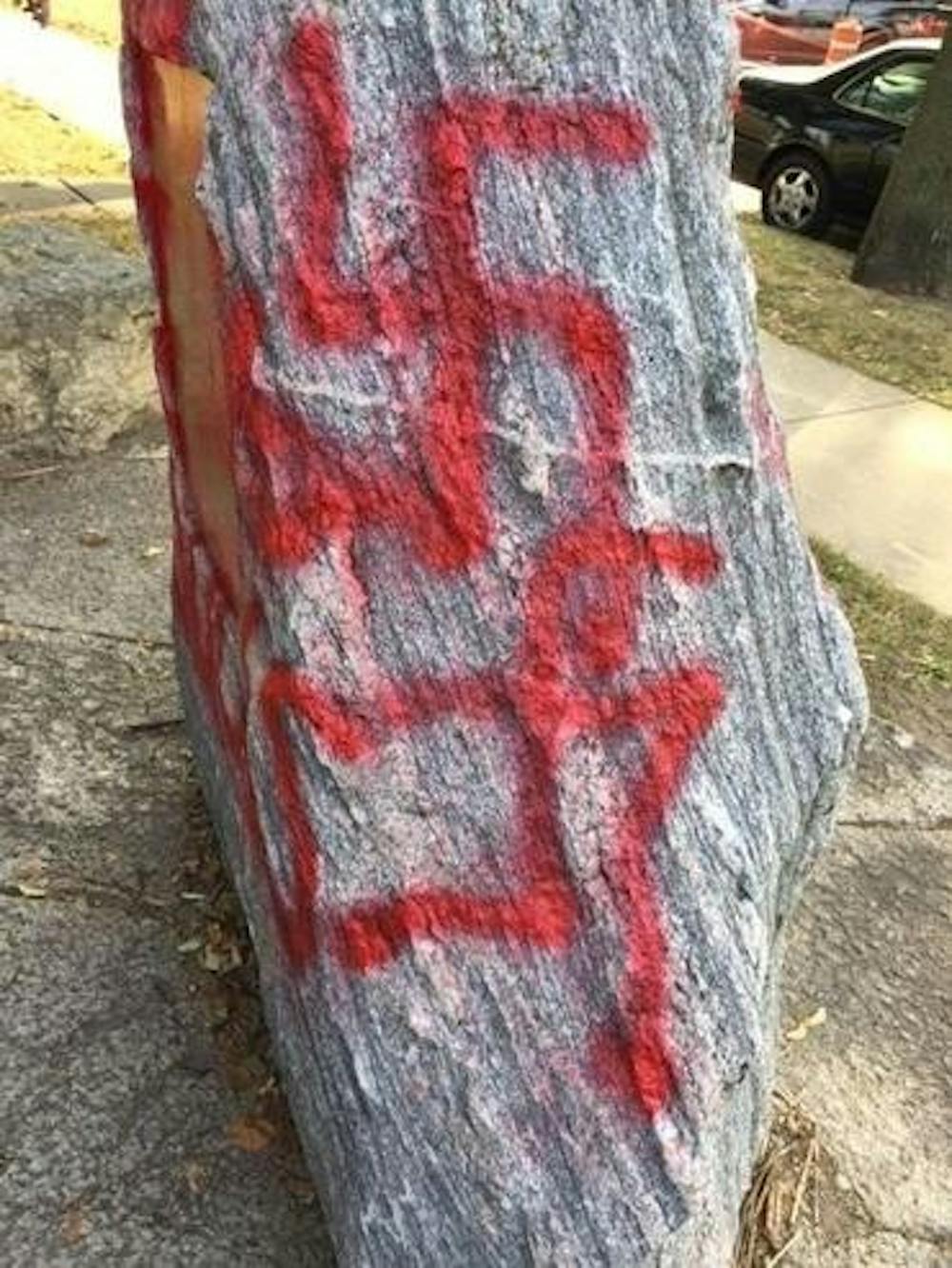 Hate crimes in Madison like the vandalism near a synagogue in James Madison Park have increased dramatically since 2015.