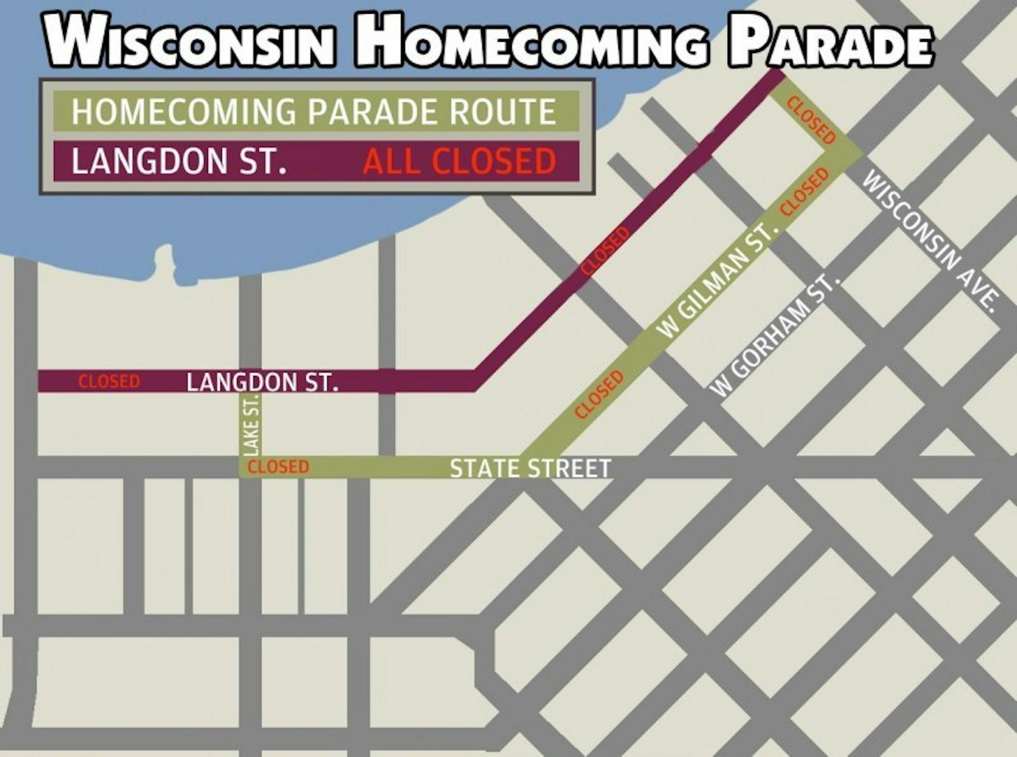 Downtown streets close for Homecoming parade