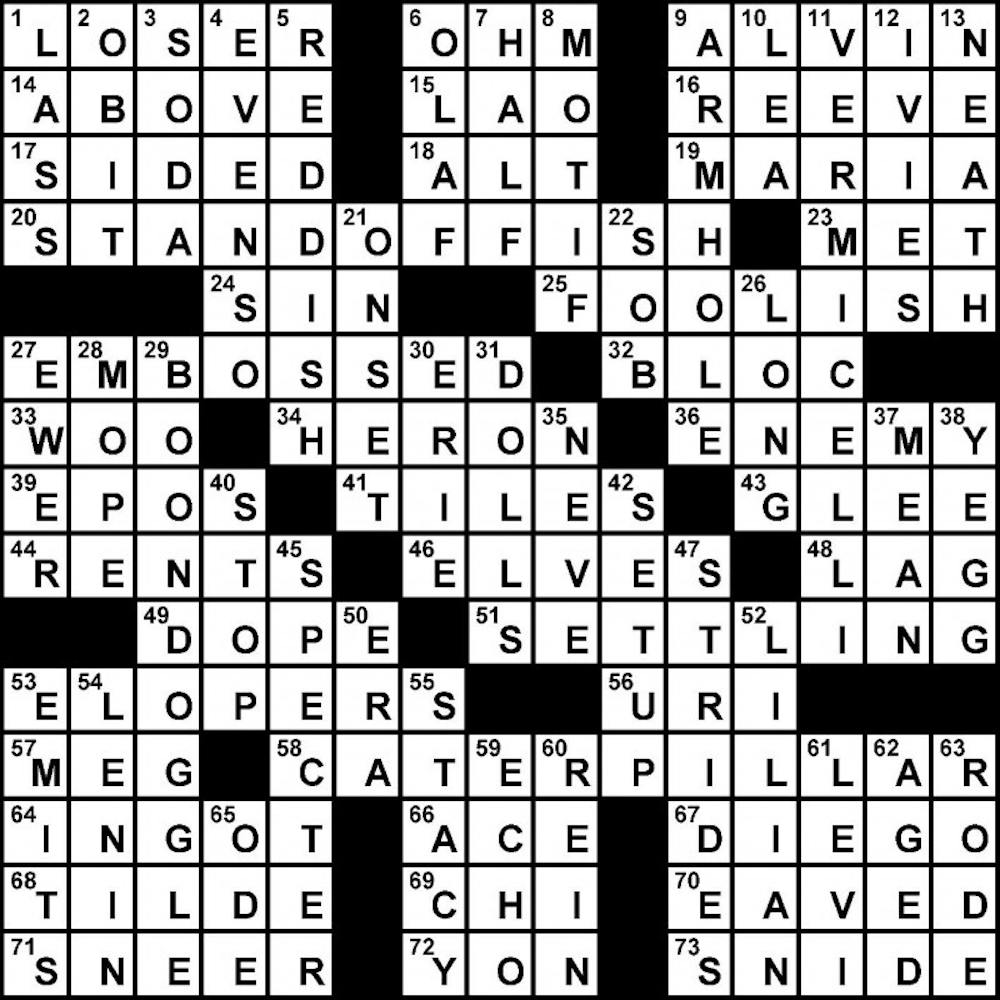03/28/2011 - Crossword Solution