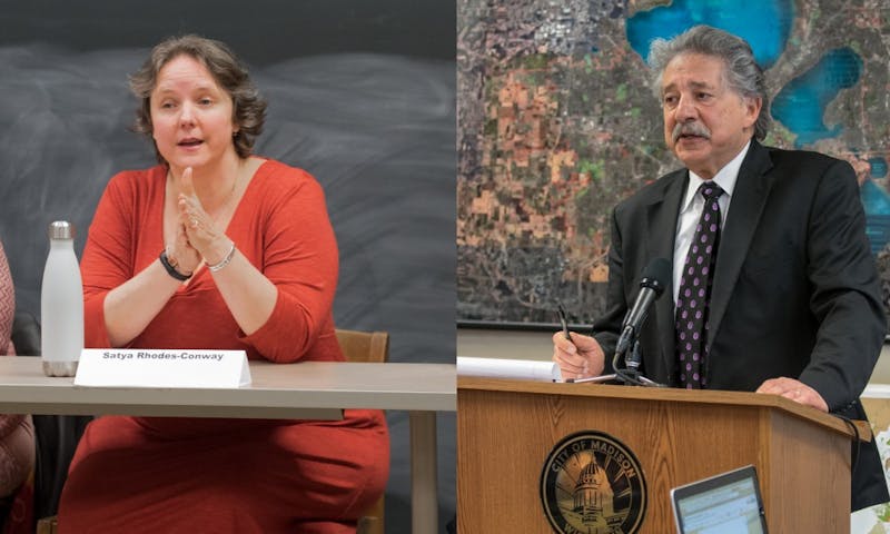 Madison Mayor Paul Soglin will face former Ald. Satya Rhodes-Conway in the mayoral election in April after winning the primary Tuesday. 