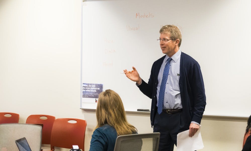 Steve Cramer, UW-Madison’s vice provost for teaching and learning, discussed a potential textbook affordability program with ASM’s Shared Governance Committee Tuesday.