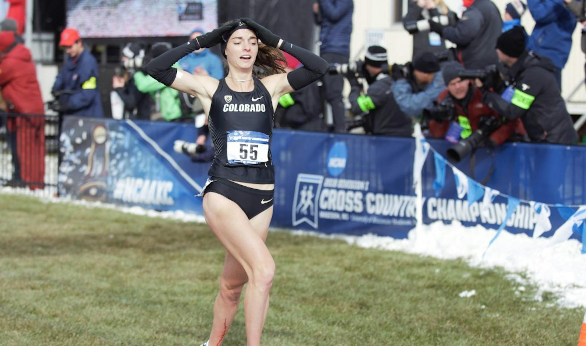 Colorado senior Dani Jones outkicked New Mexico's Weini Kelati to capture a national title in Madison on Saturday.