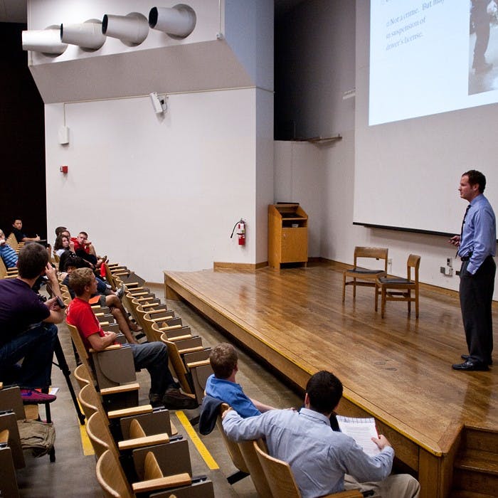 'College Life' figure, attorney talk rights