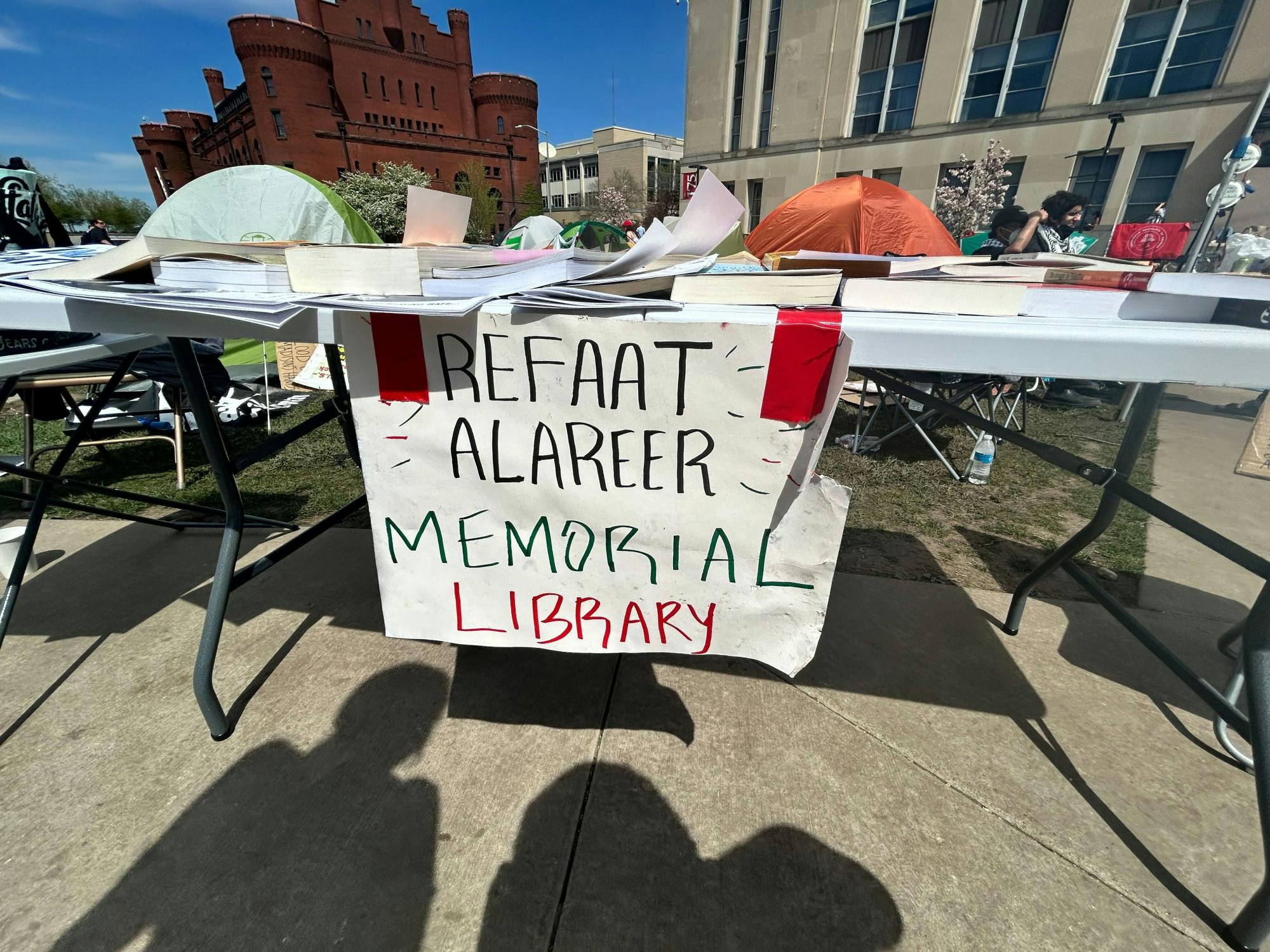free library at protest 2 