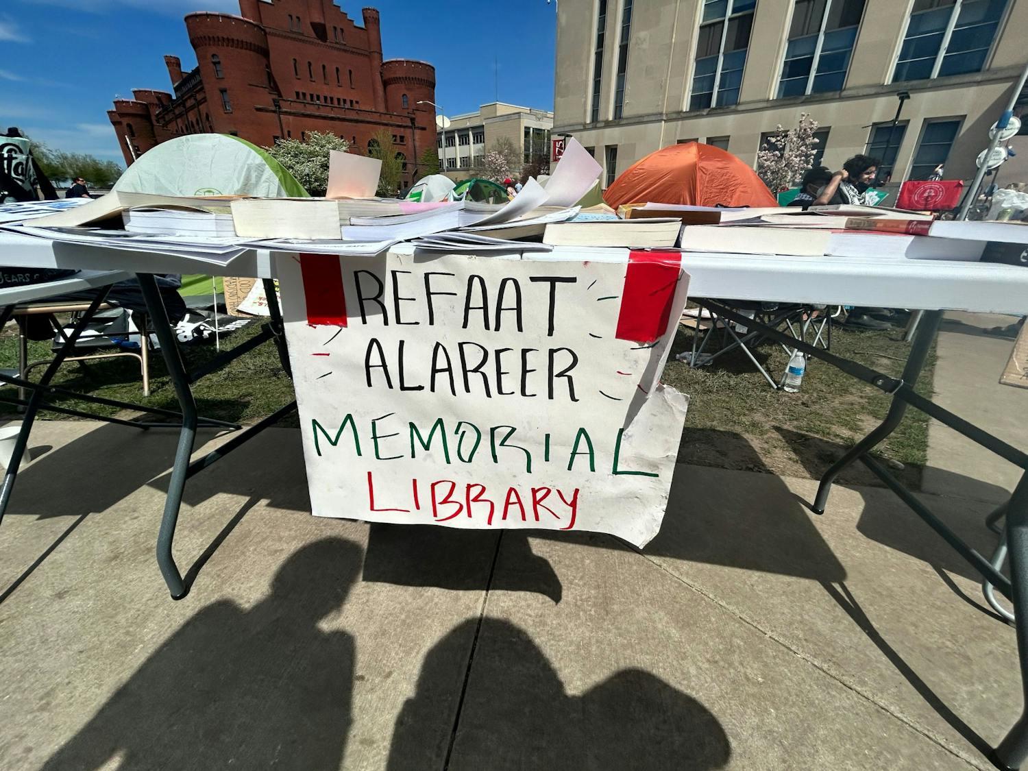 free library at protest 2 