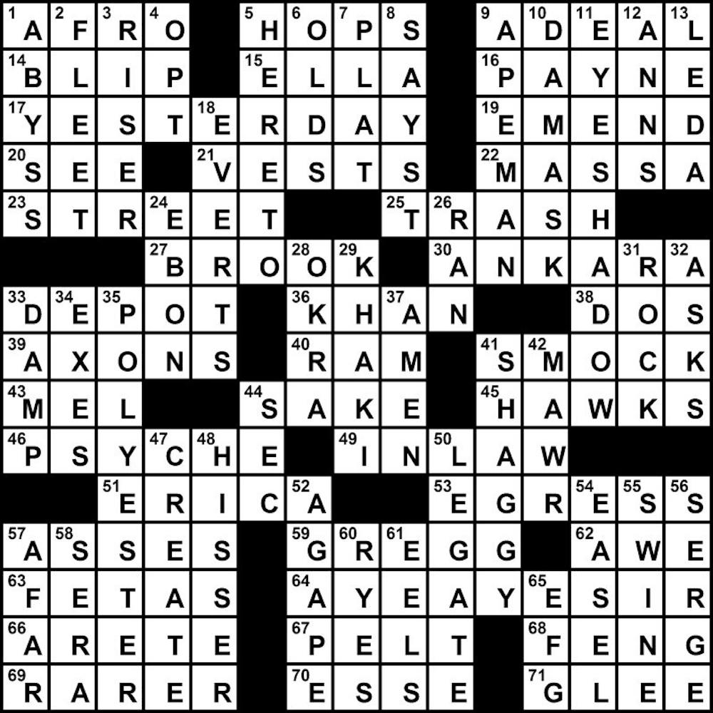 02/22/2010 - Crossword Solution