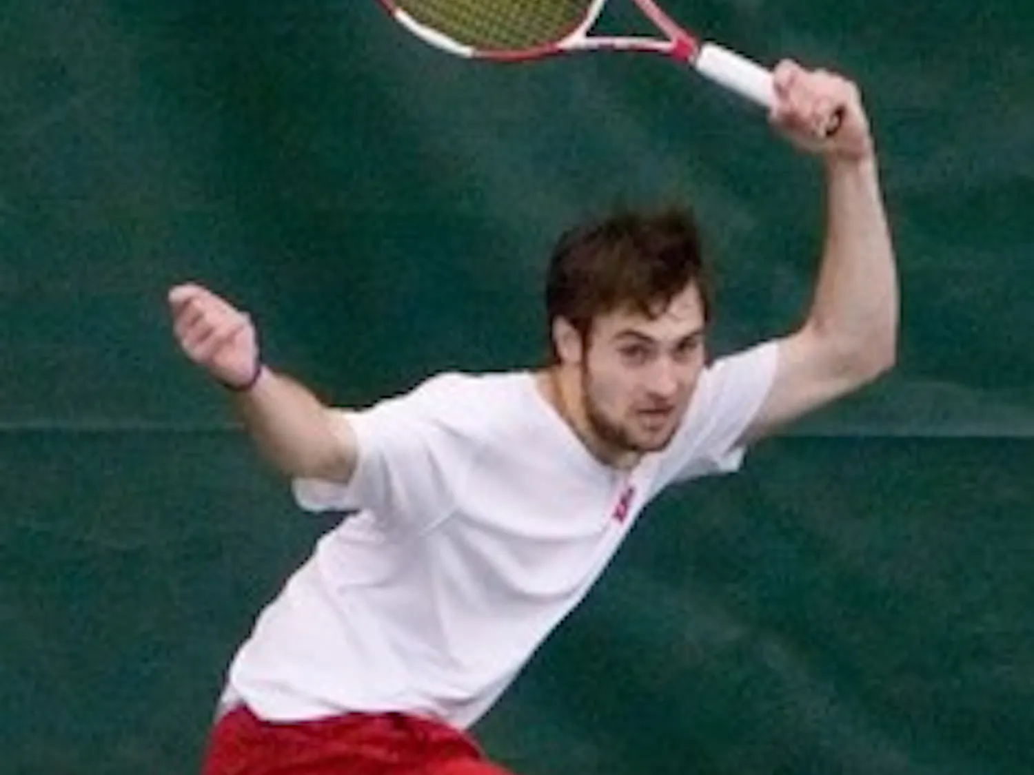 Sophomore Baumann shines in opener for men's tennis team
