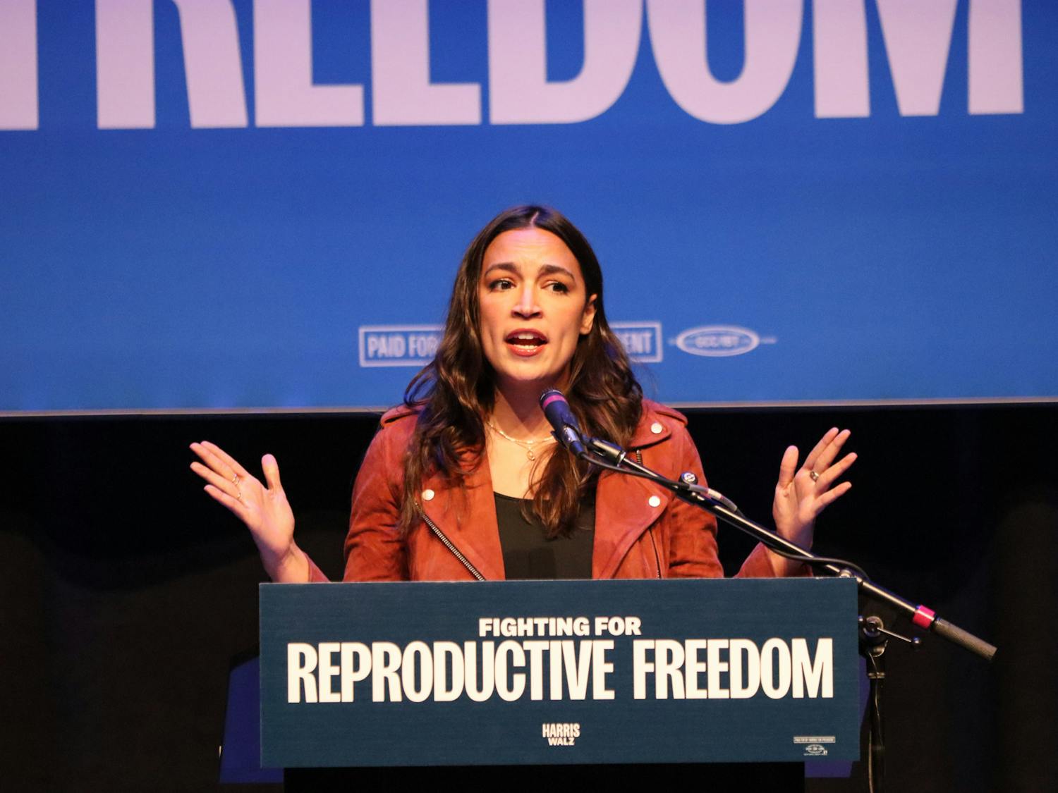 PHOTOS: AOC speaks for reproductive freedoms in Madison, Sept. 27
