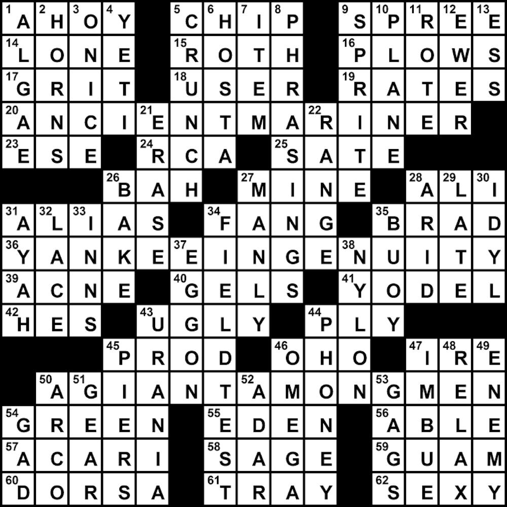 04/26/2010 - Crossword Solution