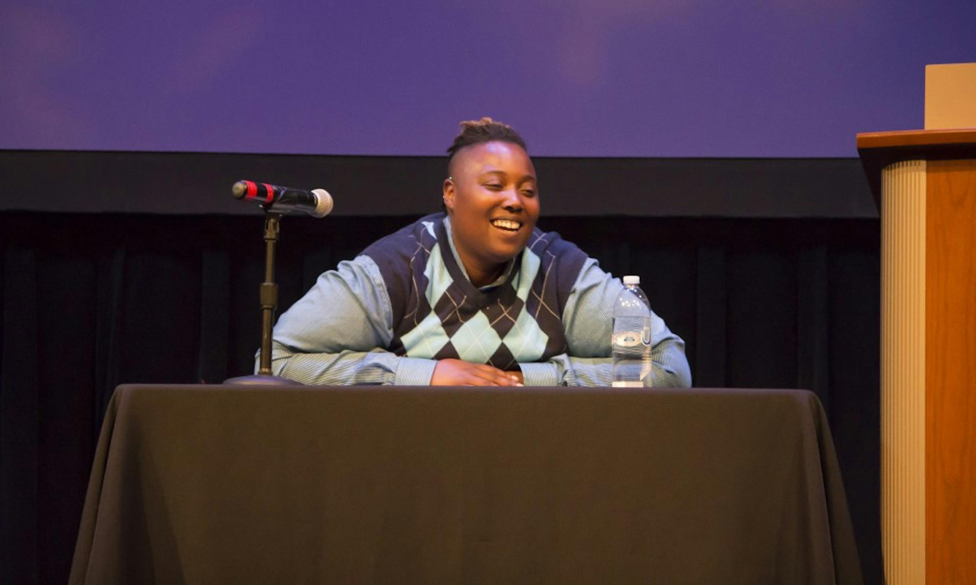 UW-Madison graduate and mental wellness advocate Ti Banks shared his tactics to succeed in social justice and encouraged others to practice those as well in his Disability Awareness Week talk Tuesday.