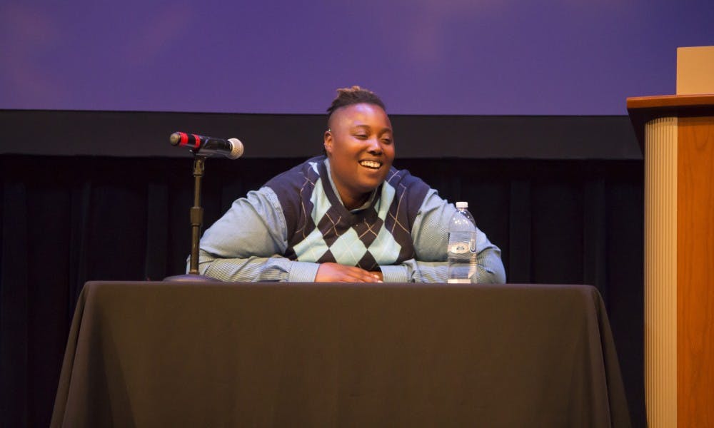 UW-Madison graduate and mental wellness advocate Ti Banks shared his tactics to succeed in social justice and encouraged others to practice those as well in his Disability Awareness Week talk Tuesday.