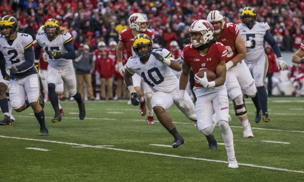 Kendric Pryor had his second rushing touchdown in as many weeks as he, along with other young Wisconsin receivers, played a critical role in UW's victory.&nbsp;