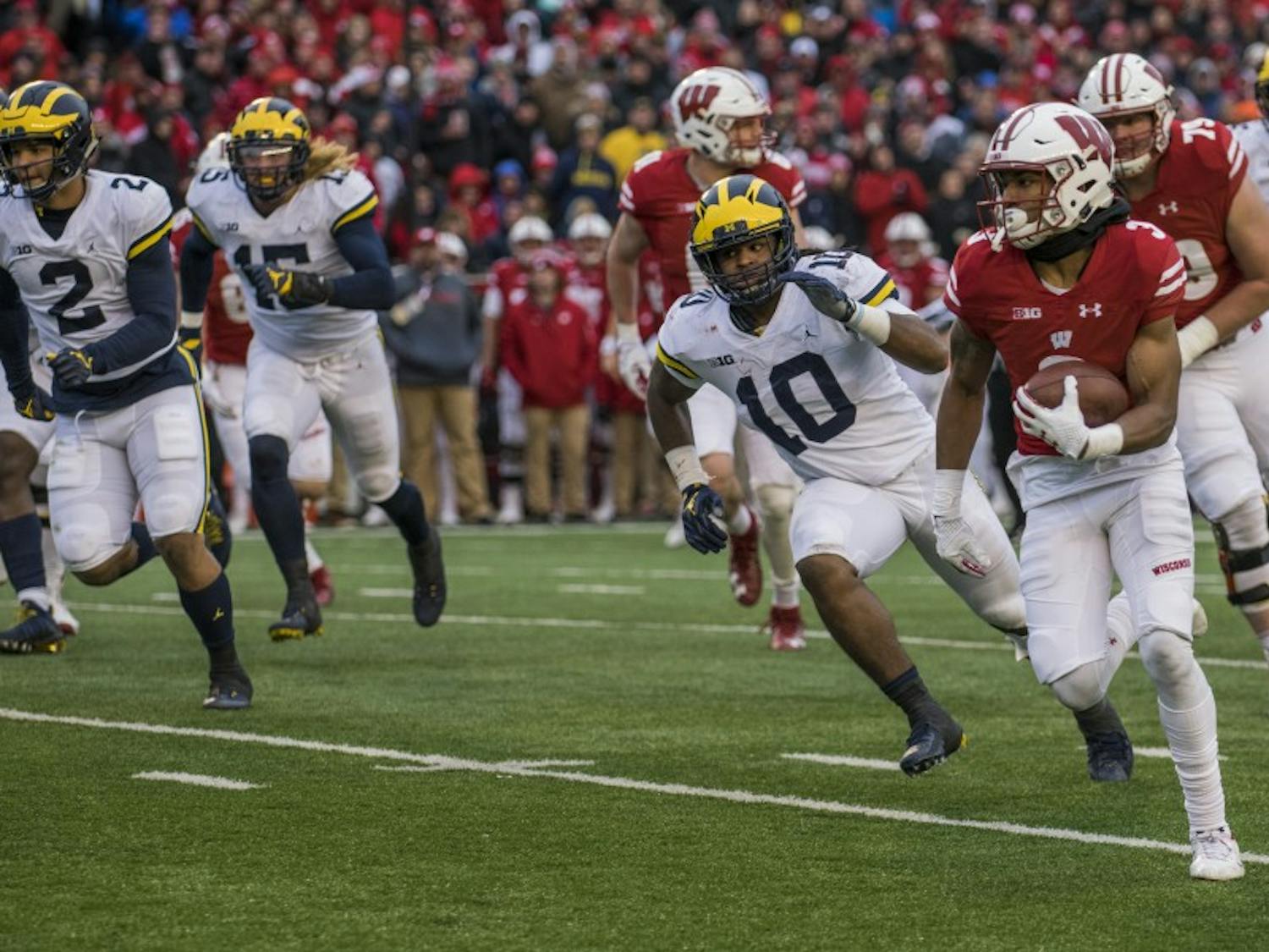 Kendric Pryor had his second rushing touchdown in as many weeks as he, along with other young Wisconsin receivers, played a critical role in UW's victory.&nbsp;