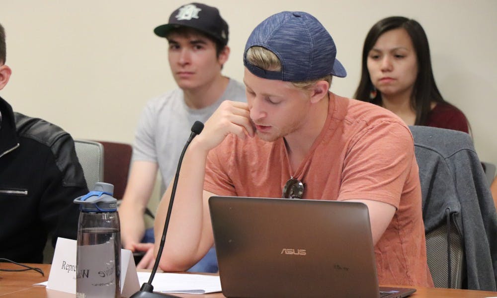 As the Student Services Finance Committee representatives discussed Wunk Sheek's funding eligibility, members of the native student organization waited for the body's decision in the back of the room.&nbsp;