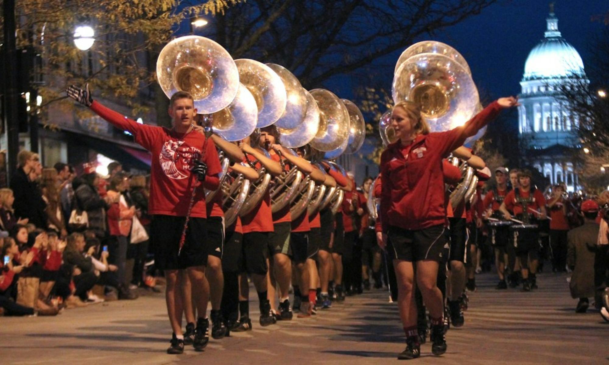 Several streets in the State Street area will close for UW-Madison's Homecoming Parade Friday at 6 p.m.