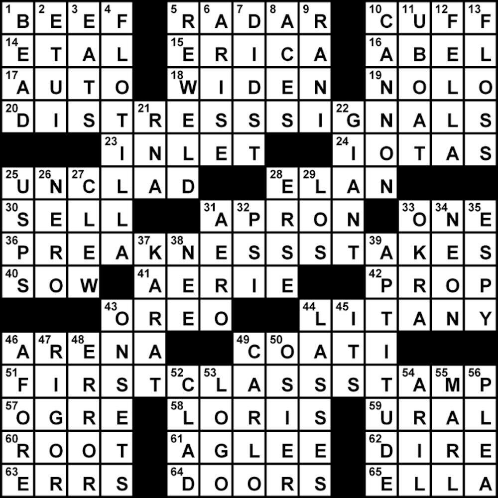 Crossword Solution - 3/6/2013