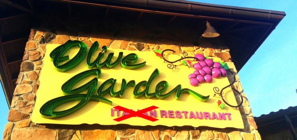 A more accurate description of Olive Garden’s cultural authenticity.