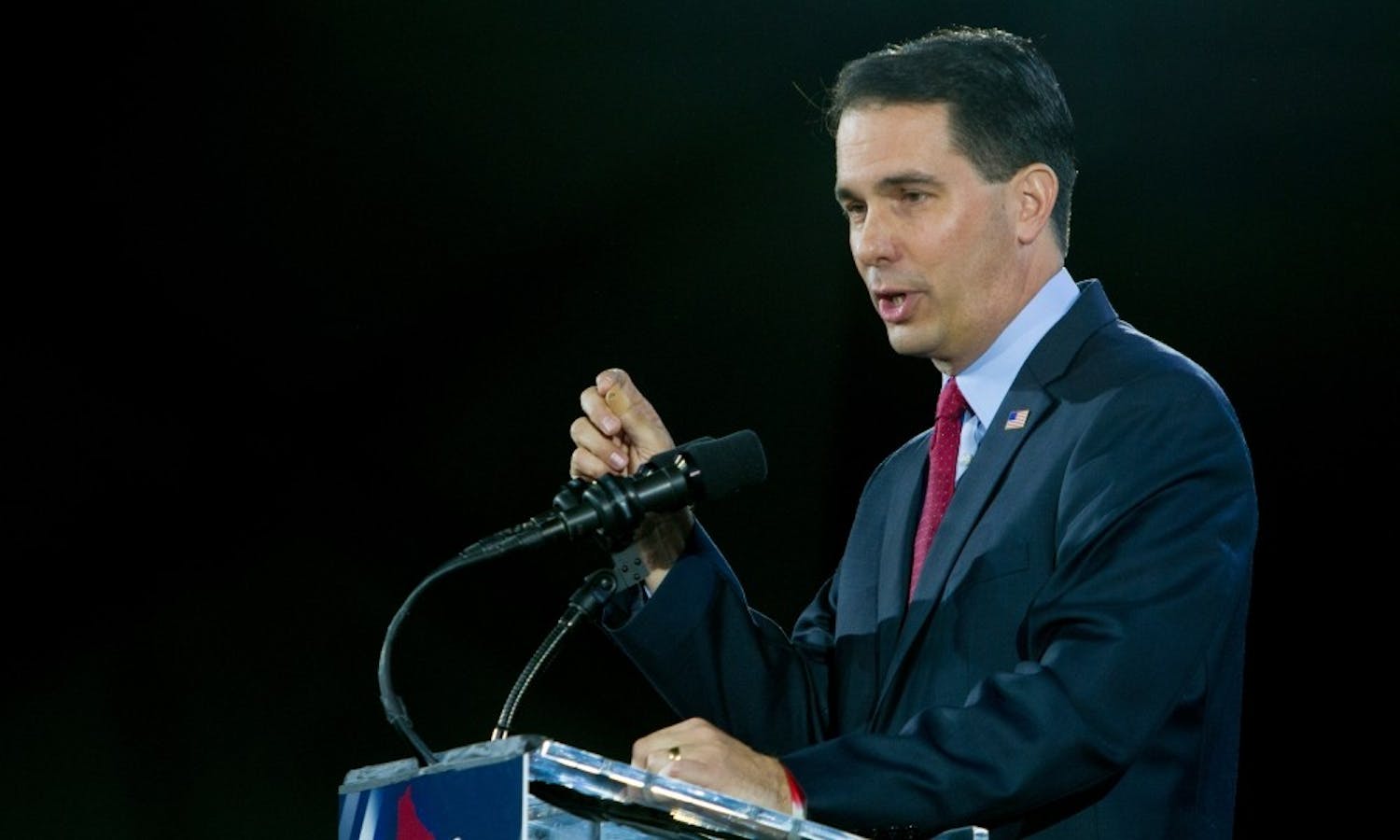 Gov. Scott Walker announced part of his state budget proposal Tuesday, which includes a 5 percent tuition cut for all in-state UW System undergrads.
