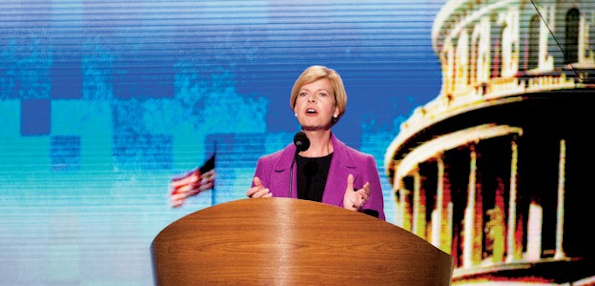 Tammy Baldwin speaks at DNC