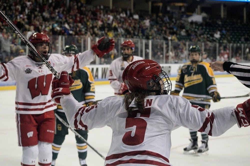 Wisconsin played a close game against Syracuse on Friday, but responded with a five goal outburst the next day.